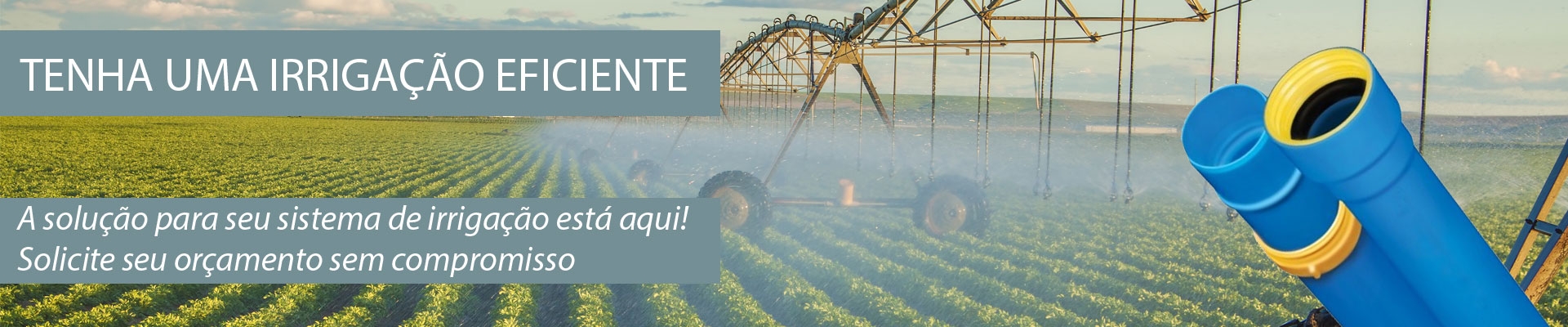 Banner irrigação